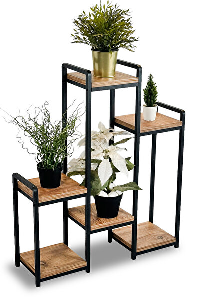 Weblonya Saksı Standı Çiçeklik Raf Bitki Rafı 2146