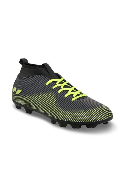 Nivia Pro Carbonite 5.0 Football Shoes (Red/Black, 8 UK/ 9 US / 42 EU) | PVC Synthetic Leather