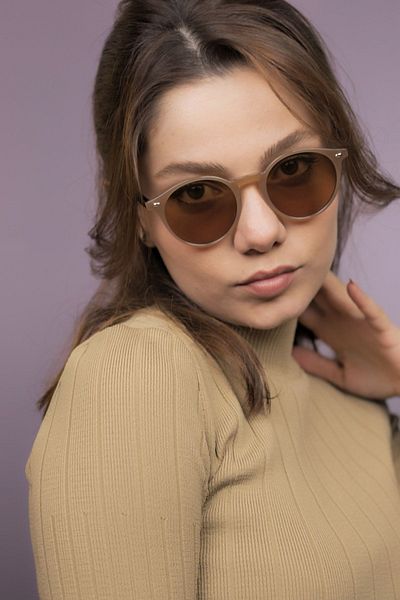 LUNOX Carlo Cappucino Unisex Sunglasses