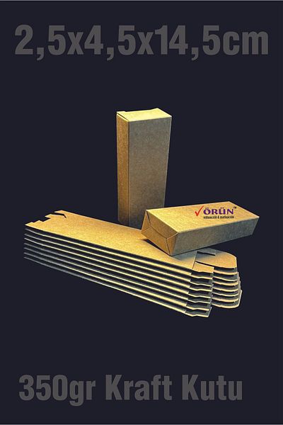Örün Matbaa Kraft 2,5X4,5X14,5Cm Ready-Made Product Box 15 Pieces