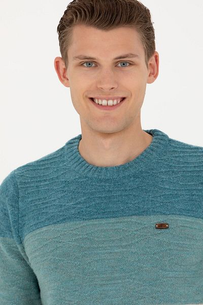 U.S. Polo Assn. U.S. Polo Tricotaj sport pentru bărbați cu decolteu O - Regular Fit G081SZ0TK.000.1669755 Artena 102 Petrol
