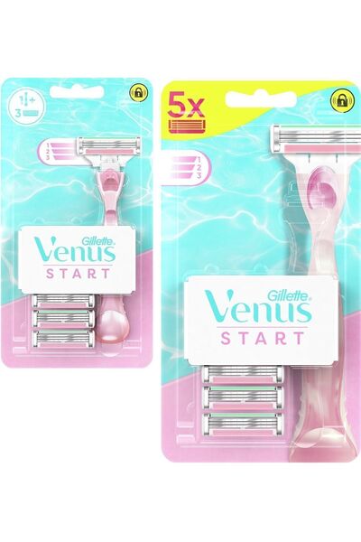 Gillette Venus Venus Start Gövde + 3 Yedek Başlık+ Venüs Start 5’li Yedek Başlık