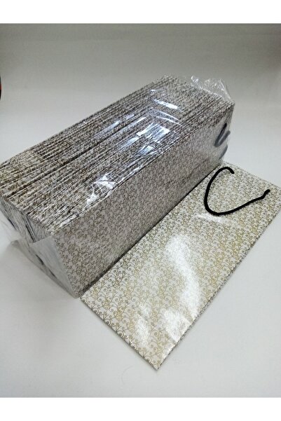 BURAKKUTU Karton Bileklik&tesbih Çantası Ipli 25 Li Paket 10x25cm