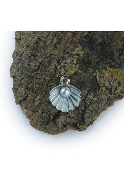 Prestij Boncuk Set de colier și accesorii din metal de culoare argintie