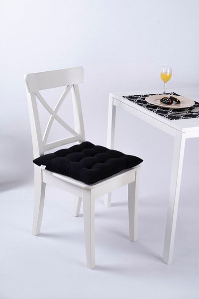 ALTINPAMUK Καρέκλα Daisy Pofidik Black 9 Stitched Cushion - Lace-Up