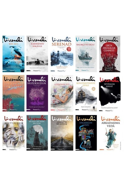 İnkılap Kitabevi Zülfü Livaneli 15 kitap set / ORJİNALKİTAP - Serenad - Kardeşimin Hikayesi - Leyla’nın Evi - son ada