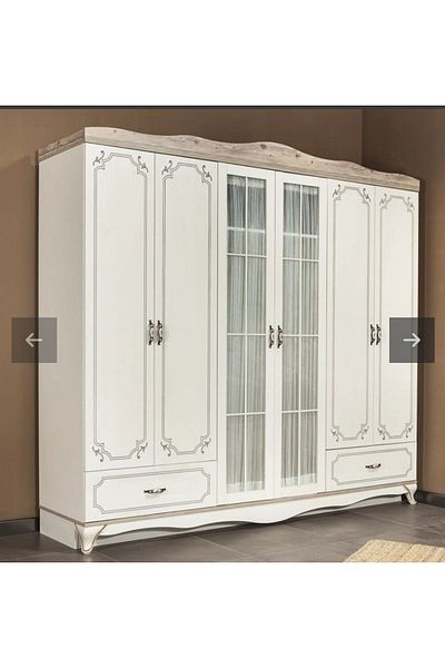 VENARDE CONCEPT Grek Floor - Inner Cabinet and Door Briz Tulle Curtain with Rod