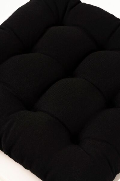 ALTINPAMUK Daisy Pofidik Black 9 Stitched Cushion Chair - Lace-Up