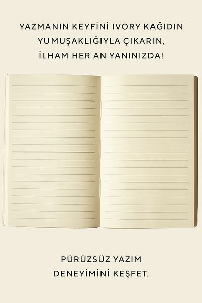 Victoria's Journals دفتر ملاحظات مخطط Softtons A6 مع غطاء مرن - 96 yp Cream
