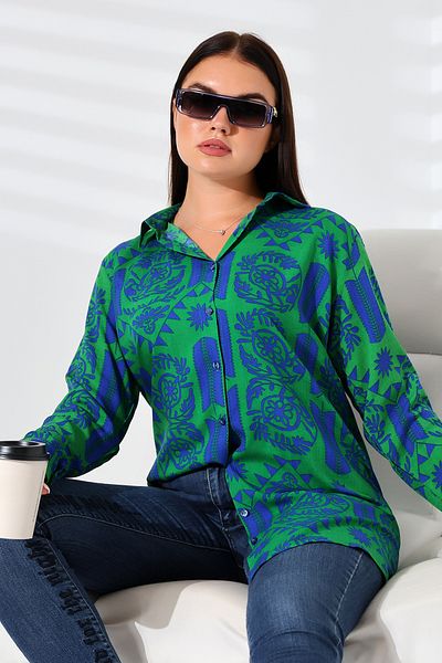 ENFİ GİYİM Cotton Viscose Tunic - Patterned