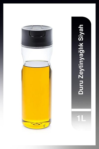 Tupperware Black Olive Oil Container - 1 Liter