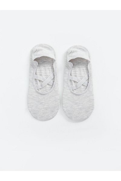 LC Waikiki Lcw Dream Gray Melange Women's Yoga and Pilates Socks - Pack of 2