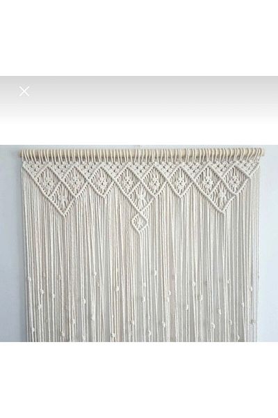 cessehome 110*200 Custom Size Macrame Baklava Slice Curtain