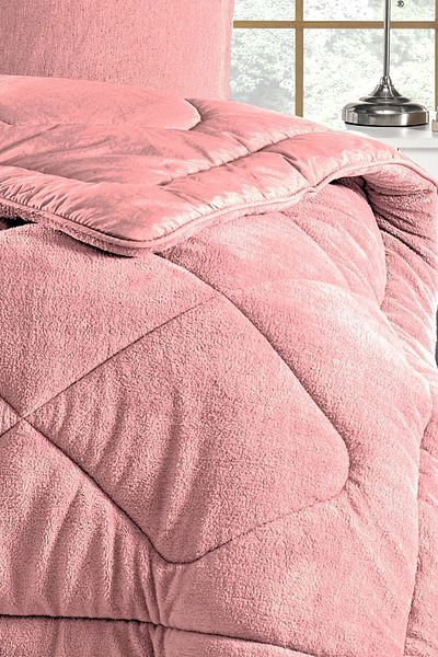 ELY PARKER Soft Single Colored Duvet-wellsoft-double-Sided 155x215 Pink