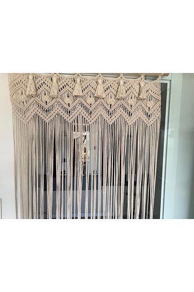 cessehome Tasseled Macrame Curtain