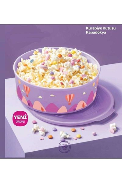 Tupperware Red Cappadocia Cookie Box