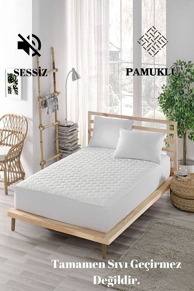ELY PARKER Silent Cotton Mattress Protector-quilted-fitted-single-double-Baby Mattresses