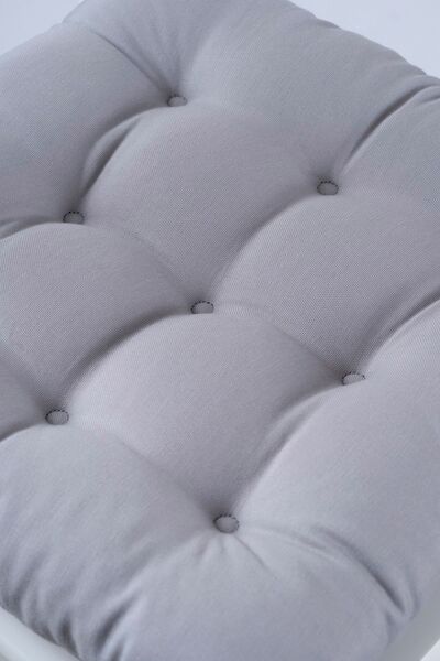 ALTINPAMUK Daisy Pofidik Gray 9 Stitched Cushion Chair - Lace-Up