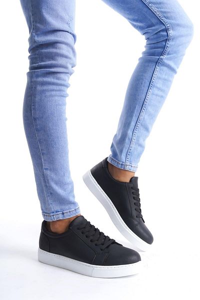Aymood Slw165 Elite Skin - Men's Casual Black Sneaker