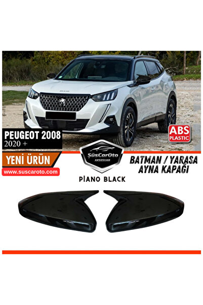 ŞüsCarOto Aksesuar Peugeot 2008 2019 Sonrası Uyumlu Batman Yarasa Ayna Kapağı...