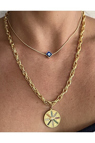 tones official قلادة من حجر الزركون تحت عنوان عين الشر والشان والبركة