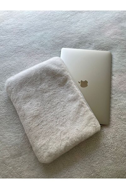 luckyjoys White Plush - Bag Computer Case for Laptop, Tablet, Ipad, MacBook