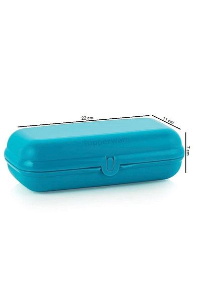 Tupperware Lunch Box Oyster Storage Box Turquoise Hsgl