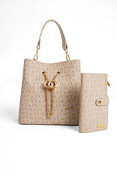 Just Polo Kadın 3 Bölmeli Ayarlanabilir Askılı El Çanta Omuz Çantası ve Cüzda...