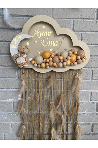 NeşeliAtölyem 45-30 Ledli Bulut Bubble Kapı Süsü