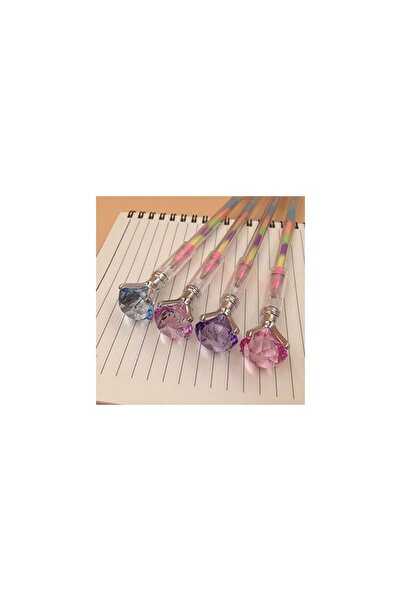 Polin Yazdıkça Renk Değiştiren Fosforlu Gökkuşağı Jel Kalem 4 Adet