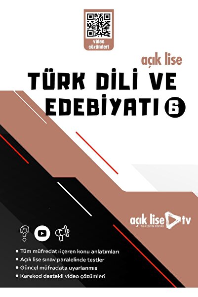 Açık Lise TV Açık Lise Türk Dili Ve Edebiyatı 6- Konu Ve Soru - Güncel Müfredat