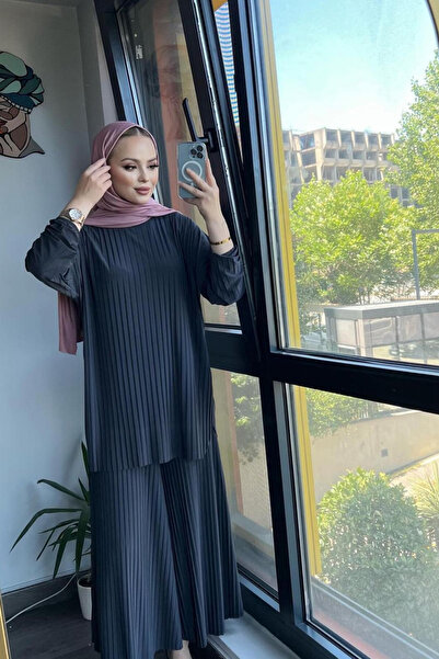 TIWCO Mila Piliseli Pantolon Tunik Ikili Takım