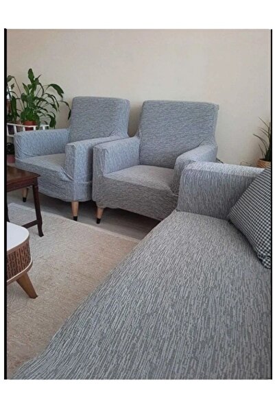 MAVİ YELKEN HOME غطاء أريكة جاكار 3 3 1 1 مرن |   غطاء مقعد مرن |   مجموعة غط...