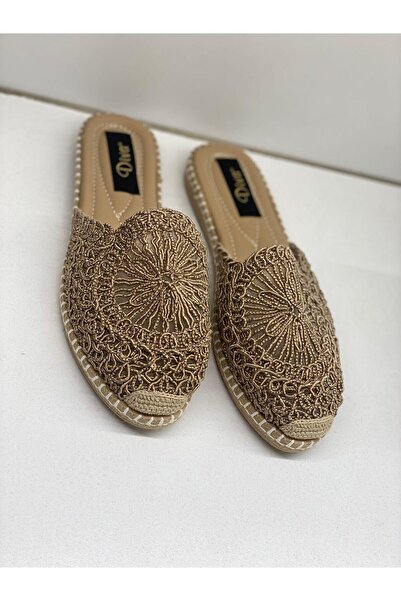 DİVA Diva Vison Плетени дамски ежедневни пантофи