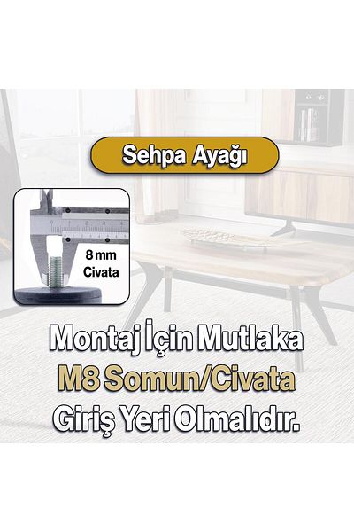 Badem10 Culoare argintie 4 buc. picioare din plastic cu diamante pentru masă de cafea 30 cm mobilier masă de cafea M8 picioare cu șuruburi