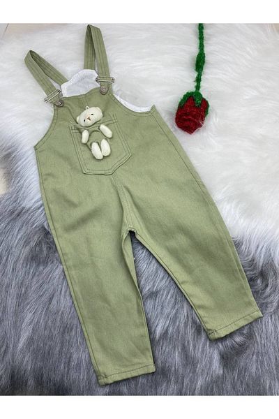 mj kids Unisex Children's Salopet - Teddy Bear, Colorful, Lycra, Flexible and Adjustable Strap