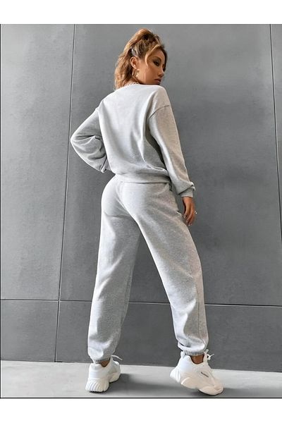 Risil-Nu Company New Season 3 Thread Crew Neck Sweat - Oversize Tracksuit Set