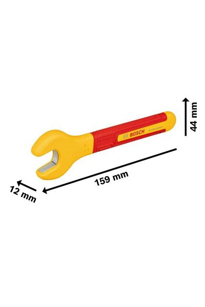 Bosch Professional Insulated 1000 Volt Fork Mouth Fastener Wrench 17mm (1600A02Nf2)