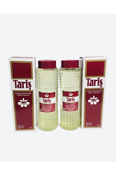 Tariş Limon Kolonyası 80 Derece 660cc Cam Şişe - 2'li Set
