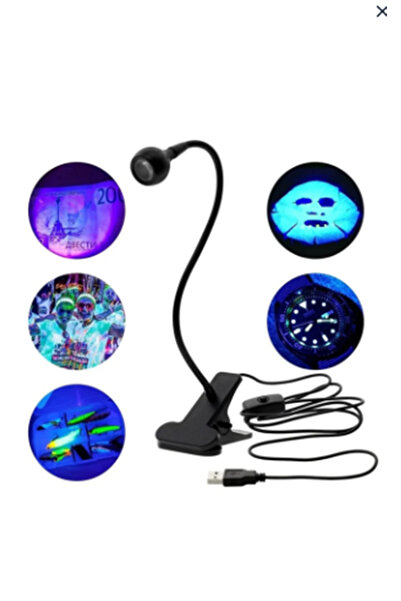 newnet USB ile Çalışan UV/Lamba Mor Işık  Para Kontrol Işığı- Dolar-TL-Euro K...