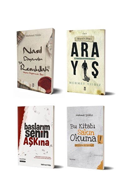 Timaş Yayınları Mehmet Yıldız 4'lü kitap seti - 2 ( Mehmet Yıldız İmzalı)