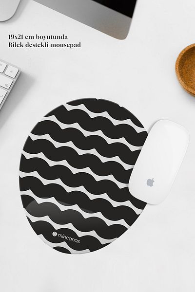 Mincanas Colorful Wrist Supported Oval Mouse Pad Mouse Pad