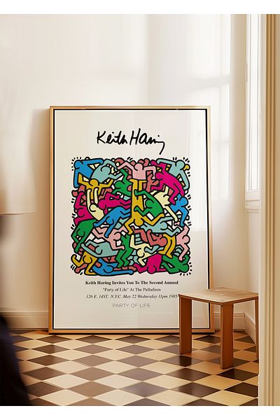 ARTHOUSECOLLECTIVE Poster Keith Haring - Poster fără încadrare în dimensiuni de tablou