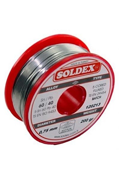 Soldex 200g 0,75mm Lehim Teli (%60 Kalay / %40 Kurşun)
