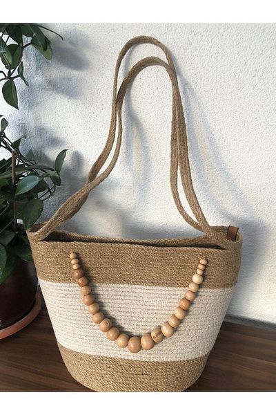 Naspar Χειροποίητη τσάντα παραλίας / Casual τσάντα ώμου / τσάντα