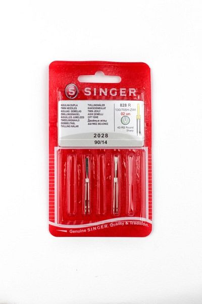 SİNGER Διπλή βελόνα 2mm 2028-14.