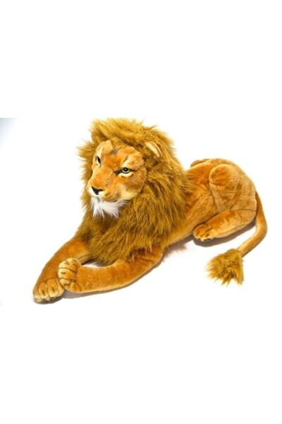 TOPROCKSTORE Oyuncak Yatan Peluş Aslan Kuyruk Uzunluğuyla 55 Cm