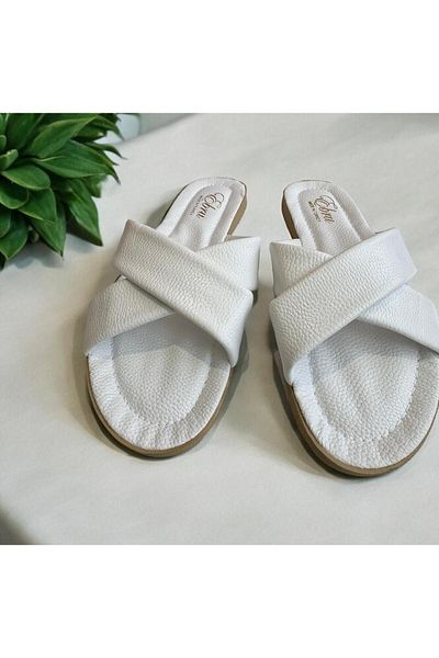 MODA SENİ Λευκές γυναικείες παντόφλες - Υπαίθρια, Casual, Πακέτο προίκας, Guest Sea Home Beach Vacation