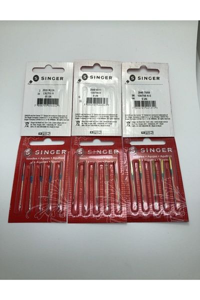 SİNGER 3-Piece Machine Needle 9-11-14 Number