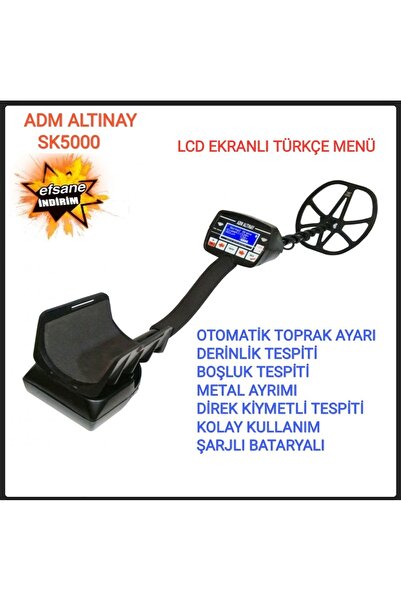 Altınay ADM ALTINAY SK 5000 EKRANLI TÜRKÇE MENÜLÜ DEDEKTÖR